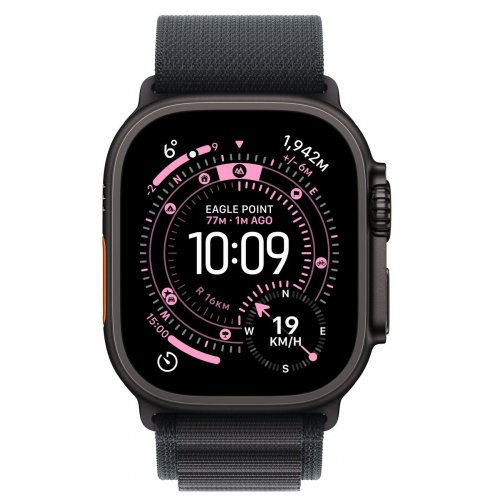Смарт-часы Apple Watch Ultra 3 GPS + Cellular 49mm Black Titanium Case with Black Alpine Loop - Large (MF0X4QP/A) купить в Украине: Киев, Днепр, Харьков, Одесса  | Низкая цена, отзывы, характеристики от TELEMART фото