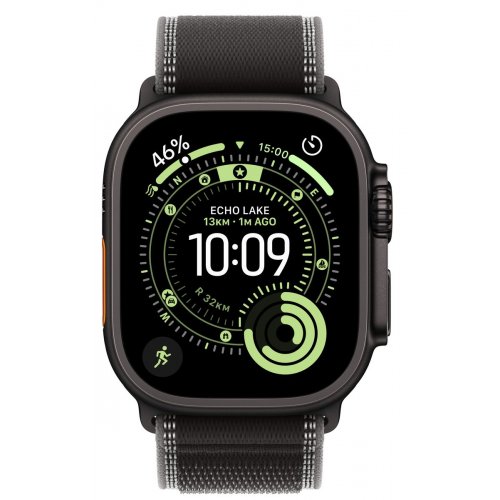Смарт-часы Apple Watch Ultra 3 GPS + Cellular 49mm Black Titanium Case with Black/Charcoal Trail Loop - M/L (MF1H4QP/A) купить в Украине: Киев, Днепр, Харьков, Одесса  | Низкая цена, отзывы, характеристики от TELEMART фото