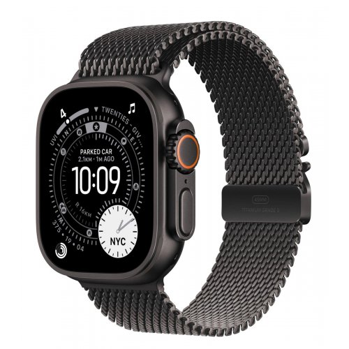 Смарт-часы Apple Watch Ultra 3 GPS + Cellular 49mm Black Titanium Case with Black Titanium Milanese Loop - Small (MF1N4QP/A) купить в Украине: Киев, Днепр, Харьков, Одесса  | Низкая цена, отзывы, характеристики от TELEMART фото