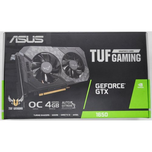 Відеокарта Asus TUF GeForce GTX 1650 Gaming OC 4096MB (TUF-GTX1650-O4GD6-P-GAMING) (Відновлено продавцем, 806571) купити в Україні: Київ, Львів, Хмельницький, Тернопіль | Перевірка сумісності, низька ціна, відгуки, характеристики від TELEMART фото