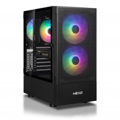 Компьютер HEXO Gaming Mainstream Pro (HGMP-5600N5050-32S1TBK) Black / AMD Ryzen 5 5600 (3.5-4.4), 6 ядер / RTX 5050 / 32 ГБ (DDR4) / 1024 ГБ (SSD)