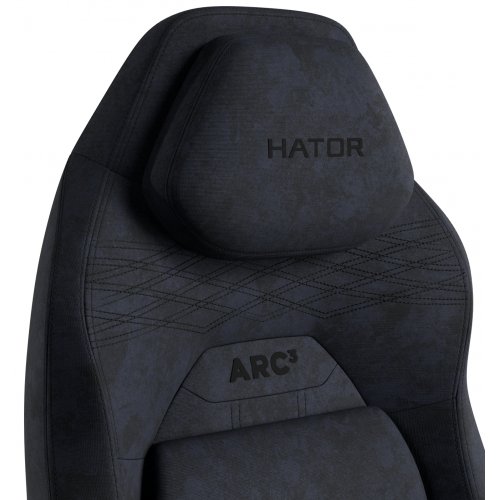 Игровое кресло HATOR Arc 3 Velour L (HTC3440L) Black купить в Украине: Киев, Днепр, Харьков, Одесса  | Низкая цена, отзывы, характеристики от TELEMART фото
