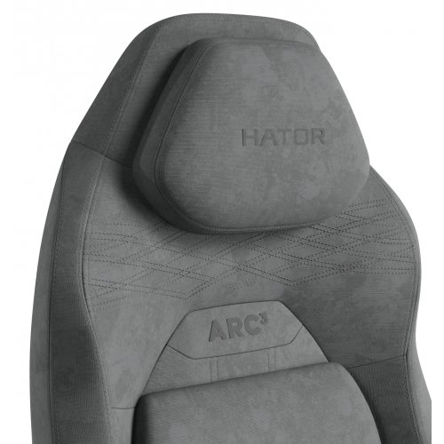 Игровое кресло HATOR Arc 3 Velour L (HTC3446L) Grey купить в Украине: Киев, Днепр, Харьков, Одесса  | Низкая цена, отзывы, характеристики от TELEMART фото
