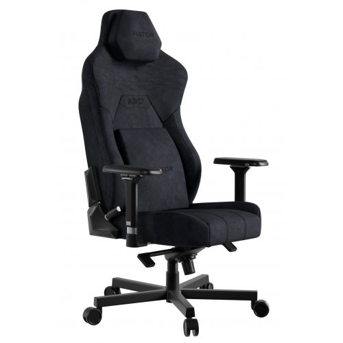 Игровое кресло HATOR Arc 3 Velour XL (HTC3440XL) Black купить в Украине: Киев, Днепр, Харьков, Одесса  | Низкая цена, отзывы, характеристики от TELEMART фото