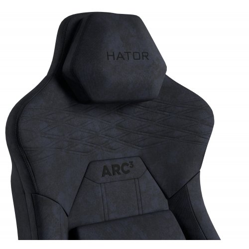 Игровое кресло HATOR Arc 3 Velour XL (HTC3440XL) Black купить в Украине: Киев, Днепр, Харьков, Одесса  | Низкая цена, отзывы, характеристики от TELEMART фото