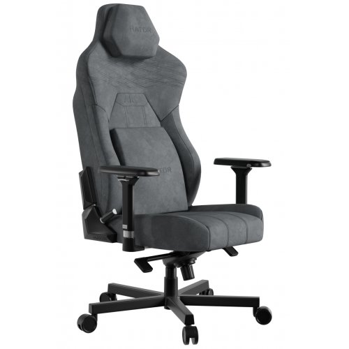Игровое кресло HATOR Arc 3 Velour XL (HTC3446XL) Grey купить в Украине: Киев, Днепр, Харьков, Одесса  | Низкая цена, отзывы, характеристики от TELEMART фото
