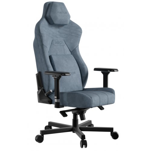 Ігрове крісло HATOR Arc 3 Velour XL (HTC3445XL) Blue купити в Україні: Київ, Львів, Хмельницький, Тернопіль | Низька ціна, відгуки, характеристики від TELEMART фото