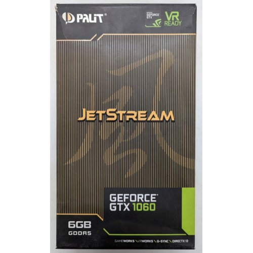 Відеокарта Palit GeForce GTX 1060 JetStream 6144MB (NE51060015J9-1060J) (Відновлено продавцем, 806633) купити в Україні: Київ, Львів, Хмельницький, Тернопіль | Перевірка сумісності, низька ціна, відгуки, характеристики від TELEMART фото