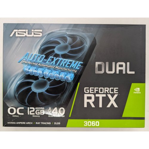Видеокарта Asus GeForce RTX 3060 Dual OC 12288MB (DUAL-RTX3060-O12G-V2) (Восстановлено продавцом, 806646) купить в Украине: Киев, Днепр, Харьков, Одесса  | Проверка совместимости, низкая цена, отзывы, характеристики от TELEMART фото