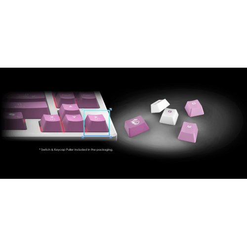 Клавиатура MSI FORGE GK600 TKL Mechanical Linear Switches Wireless Violet купить в Украине: Киев, Днепр, Харьков, Одесса  | Низкая цена, отзывы, характеристики от TELEMART фото