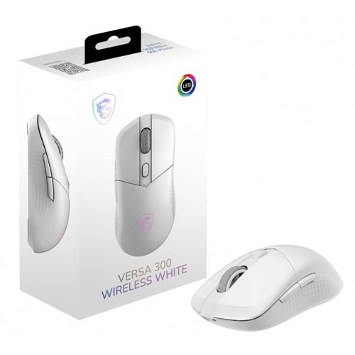 Миша MSI VERSA 300 Wireless White купити в Україні: Київ, Львів, Хмельницький, Тернопіль | Низька ціна, відгуки, характеристики від TELEMART фото