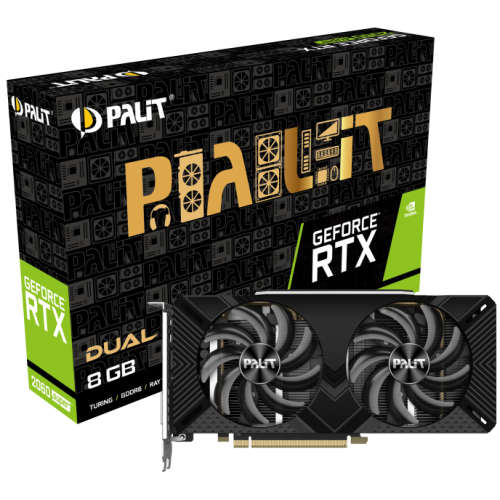 Відеокарта Palit GeForce RTX 2060 SUPER Dual 8192MB (NE6206S018P2-1160A-1) (Відновлено продавцем, 806708) купити в Україні: Київ, Львів, Хмельницький, Тернопіль | Перевірка сумісності, низька ціна, відгуки, характеристики від TELEMART фото