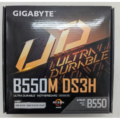 Материнська плата Gigabyte B550M DS3H (sAM4, AMD B550) (Відновлено продавцем, 806941) купити в Україні: Київ, Львів, Хмельницький, Тернопіль | Перевірка сумісності, низька ціна, відгуки, характеристики від TELEMART фото