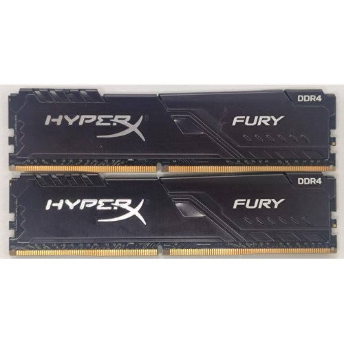 Озп HyperX DDR4 16GB (2x8GB) 3200Mhz Fury Black (HX432C16FB3K2/16) (Відновлено продавцем, 806951) купити в Україні: Київ, Львів, Хмельницький, Тернопіль | Перевірка сумісності, низька ціна, відгуки, характеристики від TELEMART фото