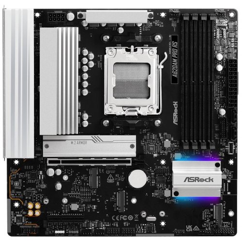 Материнська плата AsRock A620AM Pro RS (sAM5, AMD A620) купити в Україні: Київ, Львів, Хмельницький, Тернопіль | Перевірка сумісності, низька ціна, відгуки, характеристики від TELEMART фото