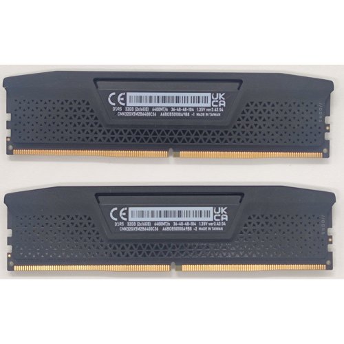 Озп Corsair DDR5 32GB (2x16GB) 6400Mhz Vengeance Black (CMK32GX5M2B6400C36) (Відновлено продавцем, 806965) купити в Україні: Київ, Львів, Хмельницький, Тернопіль | Перевірка сумісності, низька ціна, відгуки, характеристики від TELEMART фото