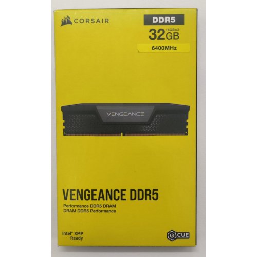 Озп Corsair DDR5 32GB (2x16GB) 6400Mhz Vengeance Black (CMK32GX5M2B6400C36) (Відновлено продавцем, 806965) купити в Україні: Київ, Львів, Хмельницький, Тернопіль | Перевірка сумісності, низька ціна, відгуки, характеристики від TELEMART фото