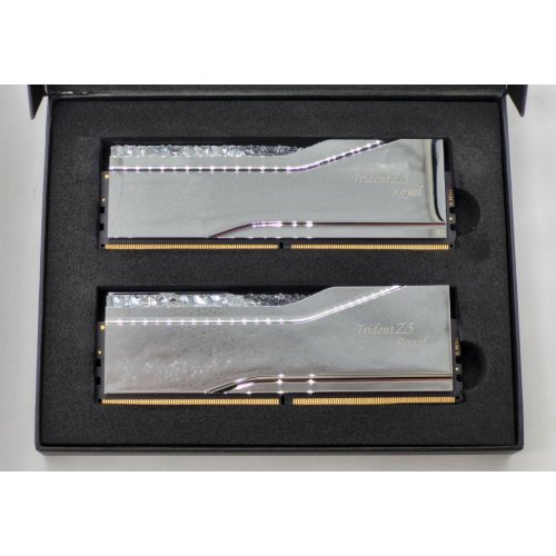 Озп G.Skill DDR5 32GB (2x16GB) 6400Mhz Trident Z5 Royal Silver (F5-6400J3239G16GX2-TR5S) (Відновлено продавцем, 807009) купити в Україні: Київ, Львів, Хмельницький, Тернопіль | Перевірка сумісності, низька ціна, відгуки, характеристики від TELEMART фото