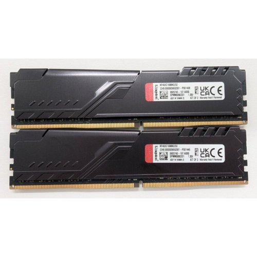Озп Kingston DDR4 32GB (2x16GB) 3200Mhz FURY Beast Black (KF432C16BBK2/32) (Відновлено продавцем, 807018) купити в Україні: Київ, Львів, Хмельницький, Тернопіль | Перевірка сумісності, низька ціна, відгуки, характеристики від TELEMART фото