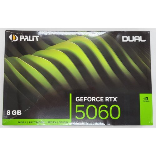 Відеокарта Palit GeForce RTX 5060 Dual 8192MB (NE75060019P1-GB2063D) (Відновлено продавцем, 807026) купити в Україні: Київ, Львів, Хмельницький, Тернопіль | Перевірка сумісності, низька ціна, відгуки, характеристики від TELEMART фото