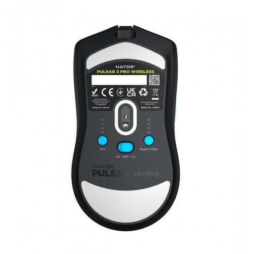 Уценка мышка HATOR Pulsar 3 Pro Wireless (HTM640) Black (Вскрытая упаковка, 807054) купить в Украине: Киев, Днепр, Харьков, Одесса  | Низкая цена, отзывы, характеристики от TELEMART фото