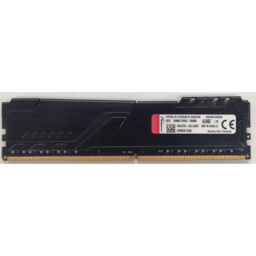 Озу HyperX DDR4 8GB 2666Mhz Fury Black (HX426C16FB3/8) (Восстановлено продавцом, 807077) купить в Украине: Киев, Днепр, Харьков, Одесса  | Проверка совместимости, низкая цена, отзывы, характеристики от TELEMART фото