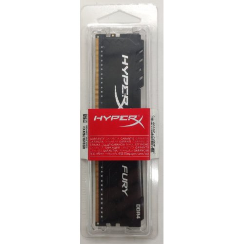 Озу HyperX DDR4 8GB 2666Mhz Fury Black (HX426C16FB3/8) (Восстановлено продавцом, 807077) купить в Украине: Киев, Днепр, Харьков, Одесса  | Проверка совместимости, низкая цена, отзывы, характеристики от TELEMART фото