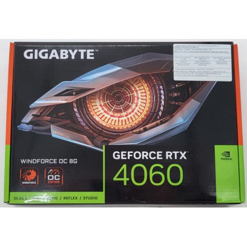 Видеокарта Gigabyte GeForce RTX 4060 Windforce OC 8192MB (GV-N4060WF2OC-8GD) (Восстановлено продавцом, 807078) купить в Украине: Киев, Днепр, Харьков, Одесса  | Проверка совместимости, низкая цена, отзывы, характеристики от TELEMART фото