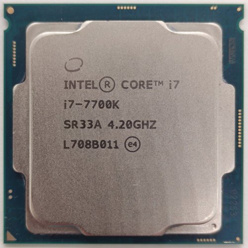 Процессор Intel Core i7-7700K 4.2(4.5)GHz 8MB s1151 Tray (CM8067702868535) (Восстановлено продавцом, 807080) купить в Украине: Киев, Днепр, Харьков, Одесса  | Проверка совместимости, низкая цена, отзывы, характеристики от TELEMART фото
