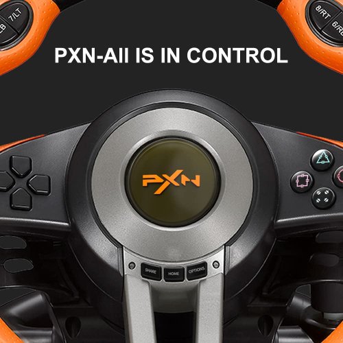 Кермо з педалями PXN V3 Pro (6948052901231-B) Black купити в Україні: Київ, Львів, Хмельницький, Тернопіль | Низька ціна, відгуки, характеристики від TELEMART фото