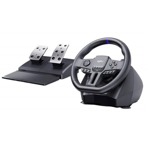 Кермо з педалями PXN V900 Gen 2 (6948052903693) Black купити в Україні: Київ, Львів, Хмельницький, Тернопіль | Низька ціна, відгуки, характеристики від TELEMART фото