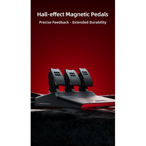 Кермо з педалями PXN V10 Pro (6948052903808) Black купити в Україні: Київ, Львів, Хмельницький, Тернопіль | Низька ціна, відгуки, характеристики від TELEMART фото