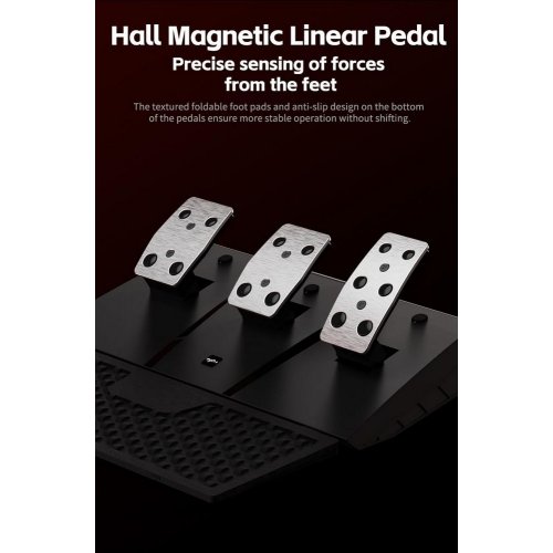Кермо з педалями та коробкою передач PXN V9 Gen 2 (6948052903273) Black купити в Україні: Київ, Львів, Хмельницький, Тернопіль | Низька ціна, відгуки, характеристики від TELEMART фото