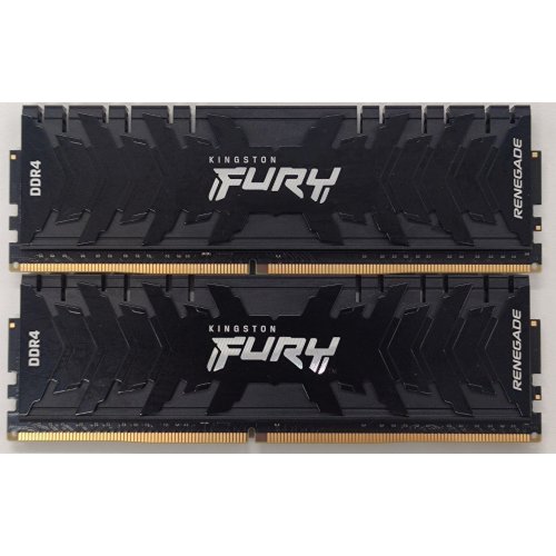 Озу Kingston DDR4 16GB (2x8GB) 3200Mhz FURY Renegade Black (KF432C16RBK2/16) (Восстановлено продавцом, 807096) купить в Украине: Киев, Днепр, Харьков, Одесса  | Проверка совместимости, низкая цена, отзывы, характеристики от TELEMART фото