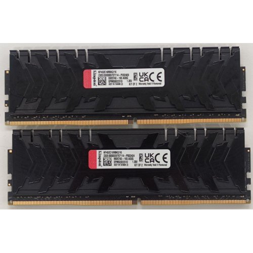Озу Kingston DDR4 16GB (2x8GB) 3200Mhz FURY Renegade Black (KF432C16RBK2/16) (Восстановлено продавцом, 807098) купить в Украине: Киев, Днепр, Харьков, Одесса  | Проверка совместимости, низкая цена, отзывы, характеристики от TELEMART фото