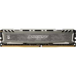 Озу Crucial DDR4 8GB 2666Mhz Ballistix Sport LT (BLS8G4D26BFSBK) Grey (Восстановлено продавцом, 807104)