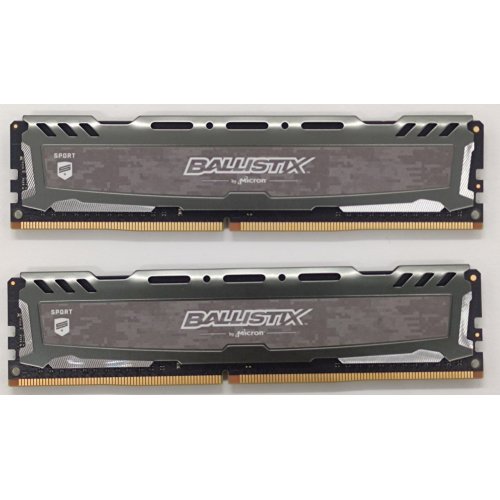 Озу Crucial DDR4 8GB 2666Mhz Ballistix Sport LT (BLS8G4D26BFSBK) Grey (Восстановлено продавцом, 807104) купить в Украине: Киев, Днепр, Харьков, Одесса  | Проверка совместимости, низкая цена, отзывы, характеристики от TELEMART фото
