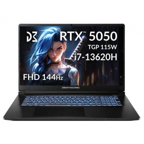 Ноутбук Dream Machines RG5050-17 (RG5050-17UA28) Black купить в Украине: Киев, Днепр, Харьков, Одесса  | Низкая цена, отзывы, характеристики от TELEMART фото
