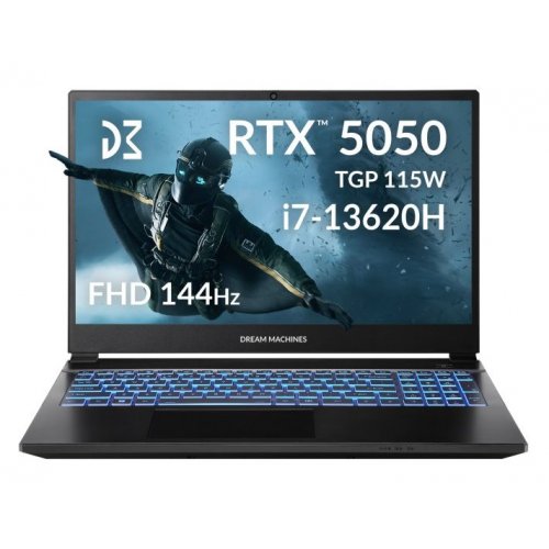 Ноутбук Dream Machines RG5050-15 (RG5050-15UA27) Black купить в Украине: Киев, Днепр, Харьков, Одесса  | Низкая цена, отзывы, характеристики от TELEMART фото