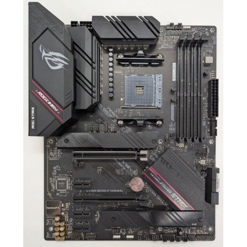 Материнська плата Asus ROG STRIX B550-F GAMING (sAM4, AMD B550) (Відновлено продавцем, 807145) купити в Україні: Київ, Львів, Хмельницький, Тернопіль | Перевірка сумісності, низька ціна, відгуки, характеристики від TELEMART фото
