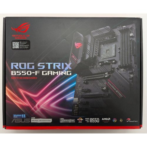 Материнська плата Asus ROG STRIX B550-F GAMING (sAM4, AMD B550) (Відновлено продавцем, 807145) купити в Україні: Київ, Львів, Хмельницький, Тернопіль | Перевірка сумісності, низька ціна, відгуки, характеристики від TELEMART фото