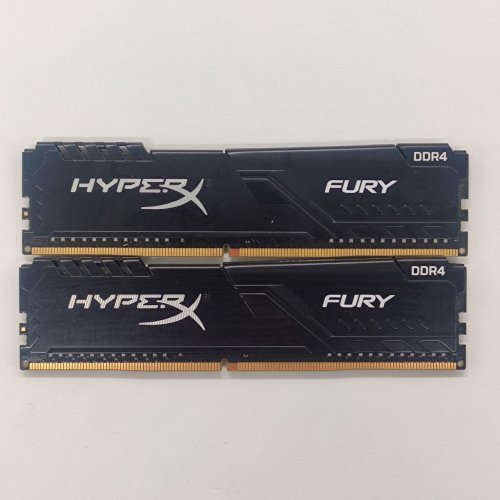 Озп HyperX DDR4 16GB (2x8GB) 2400Mhz FURY Black (HX424C15FB3K2/16) (Відновлено продавцем, 807151) купити в Україні: Київ, Львів, Хмельницький, Тернопіль | Перевірка сумісності, низька ціна, відгуки, характеристики від TELEMART фото