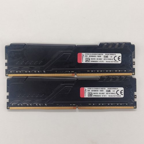 Озп HyperX DDR4 16GB (2x8GB) 2400Mhz FURY Black (HX424C15FB3K2/16) (Відновлено продавцем, 807151) купити в Україні: Київ, Львів, Хмельницький, Тернопіль | Перевірка сумісності, низька ціна, відгуки, характеристики від TELEMART фото
