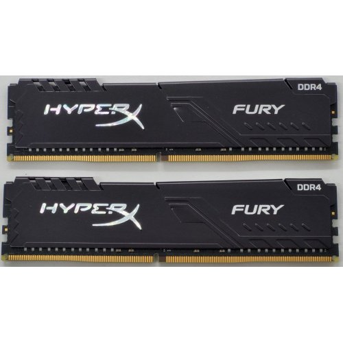 Озп HyperX DDR4 32GB (2x16GB) 3200Mhz FURY Black (HX432C16FB3K2/32) (Відновлено продавцем, 807190) купити в Україні: Київ, Львів, Хмельницький, Тернопіль | Перевірка сумісності, низька ціна, відгуки, характеристики від TELEMART фото