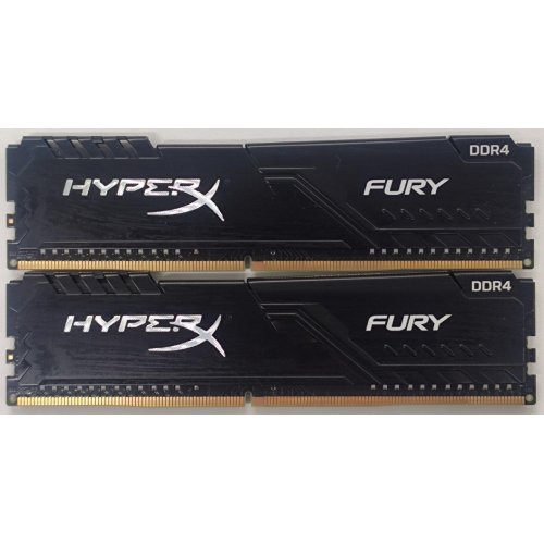 Озп HyperX DDR4 16GB (2x8GB) 2666Mhz Fury Black (HX426C16FB3K2/16) (Відновлено продавцем, 807197) купити в Україні: Київ, Львів, Хмельницький, Тернопіль | Перевірка сумісності, низька ціна, відгуки, характеристики від TELEMART фото