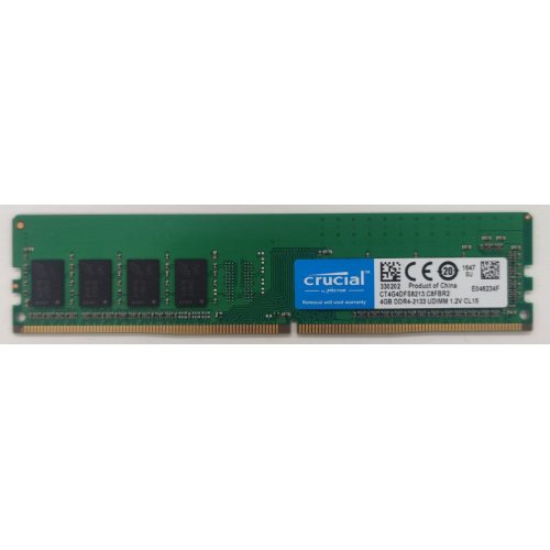 Озу Crucial DDR4 4GB 2133Mhz (CT4G4DFS8213) (Восстановлено продавцом, 807199) купить в Украине: Киев, Днепр, Харьков, Одесса  | Проверка совместимости, низкая цена, отзывы, характеристики от TELEMART фото