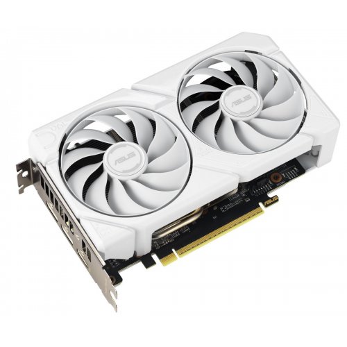 Видеокарта Asus Radeon RX 9060 XT Dual White 16384MB (DUAL-RX9060XT-16G-WHITE) купить в Украине: Киев, Днепр, Харьков, Одесса  | Проверка совместимости, низкая цена, отзывы, характеристики от TELEMART фото