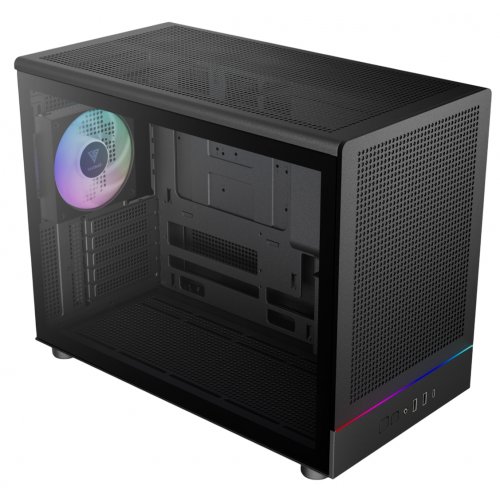 Корпус Gamdias ATHENA M4M Tempered Glass без БП (4711514503777) Black купить в Украине: Киев, Днепр, Харьков, Одесса  | Проверка совместимости, низкая цена, отзывы, характеристики от TELEMART фото