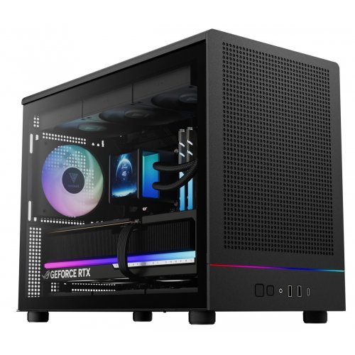 Корпус Gamdias ATHENA M4M Tempered Glass без БП (4711514503777) Black купить в Украине: Киев, Днепр, Харьков, Одесса  | Проверка совместимости, низкая цена, отзывы, характеристики от TELEMART фото
