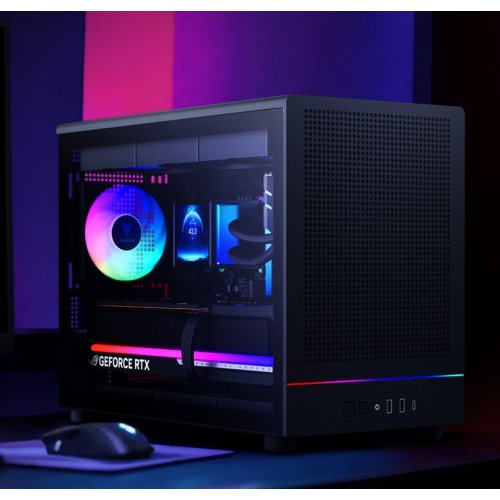 Корпус Gamdias ATHENA M4M Tempered Glass без БП (4711514503777) Black купить в Украине: Киев, Днепр, Харьков, Одесса  | Проверка совместимости, низкая цена, отзывы, характеристики от TELEMART фото